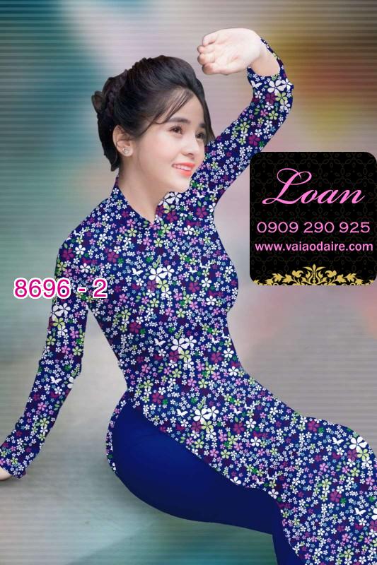 Vải áo dài hoa nhí