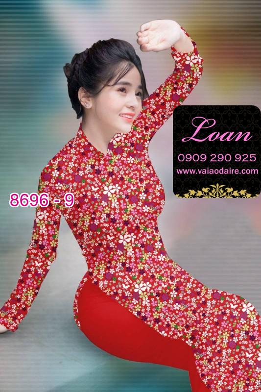 Vải áo dài hoa nhí