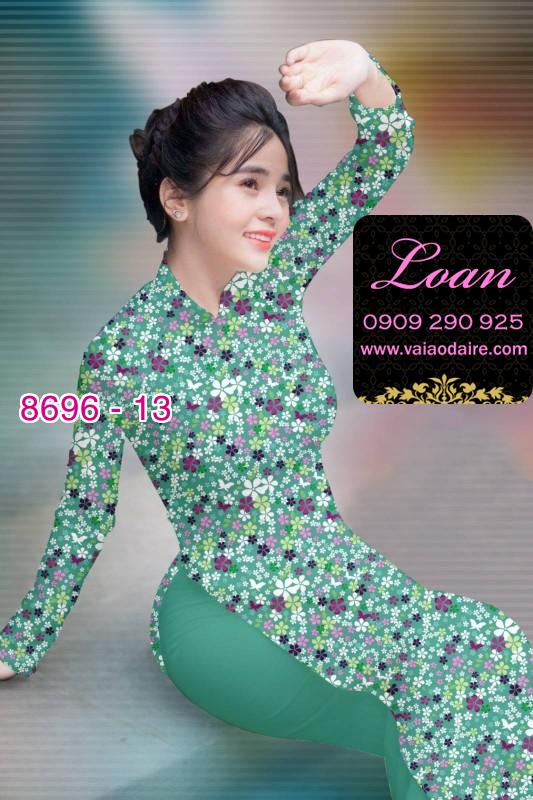 Vải áo dài hoa nhí