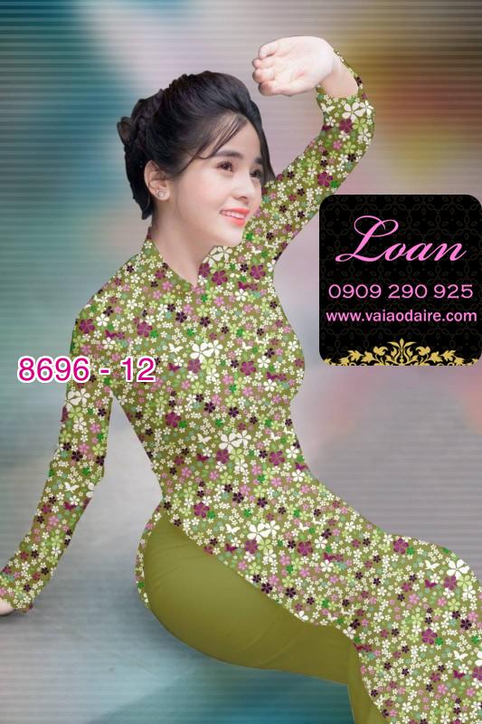 Vải áo dài hoa nhí