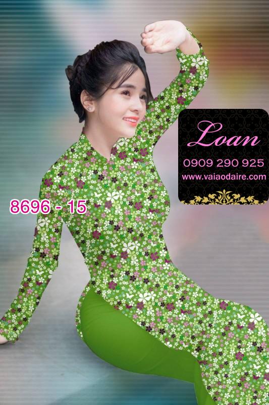 Vải áo dài hoa nhí
