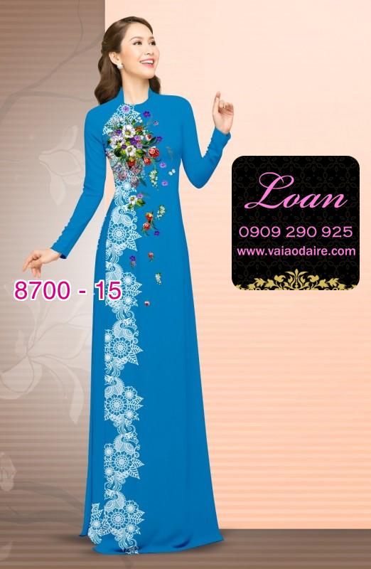 Vải áo dài hoa văn dọc