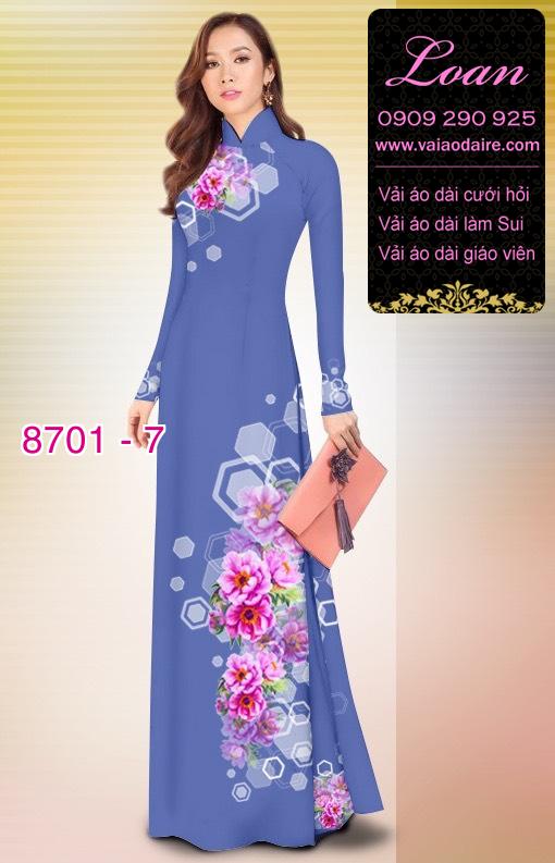 Vải áo dài hoa văn dọc