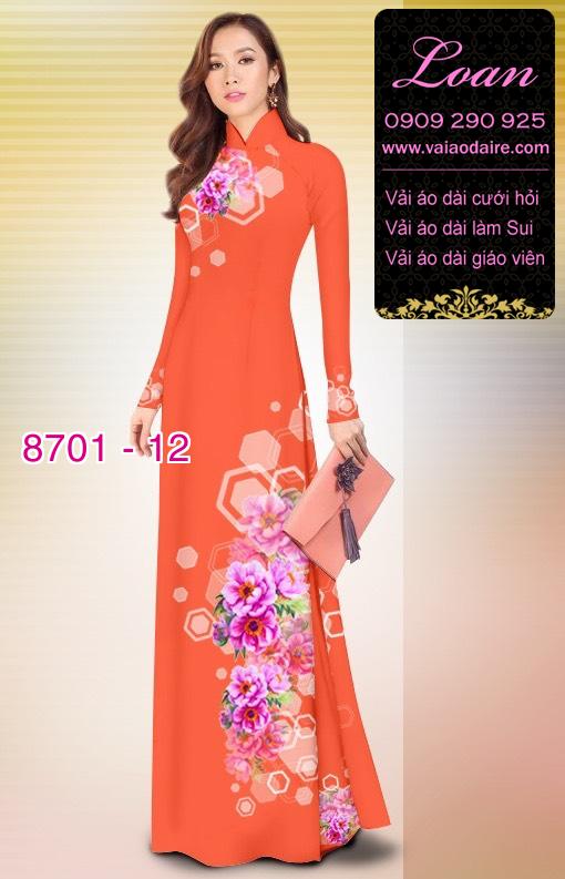 Vải áo dài hoa văn dọc