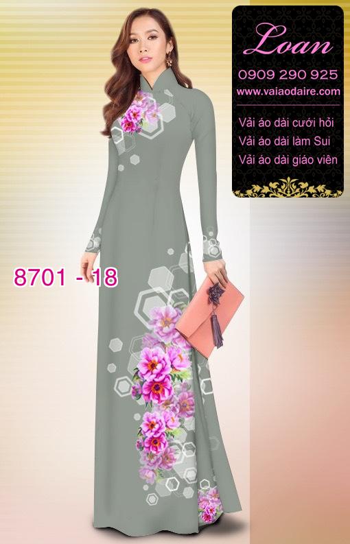 Vải áo dài hoa văn dọc