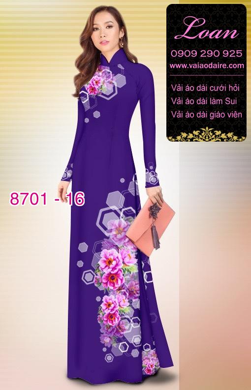 Vải áo dài hoa văn dọc
