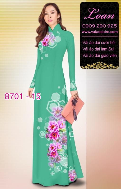 Vải áo dài hoa văn dọc