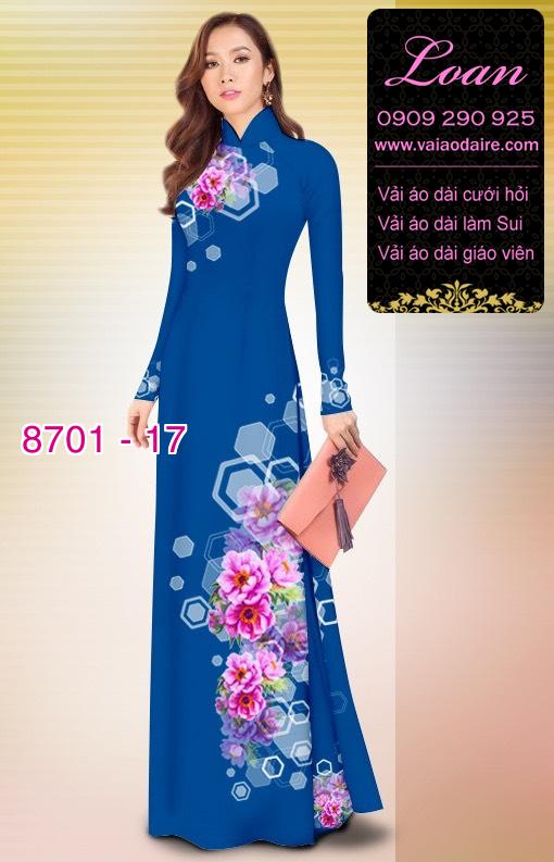 Vải áo dài hoa văn dọc