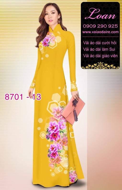 Vải áo dài hoa văn dọc