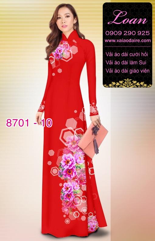 Vải áo dài hoa văn dọc