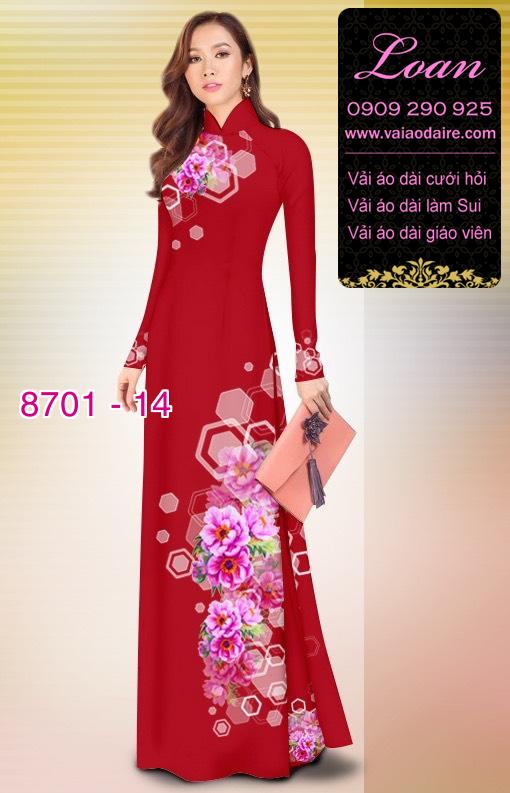 Vải áo dài hoa văn dọc
