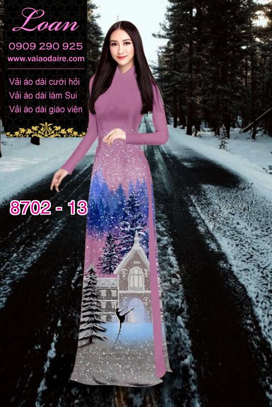 Vải áo dài Noel 2019