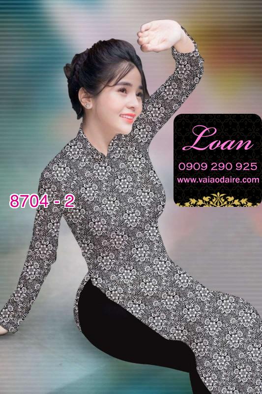 Vải áo dài hoa nhí