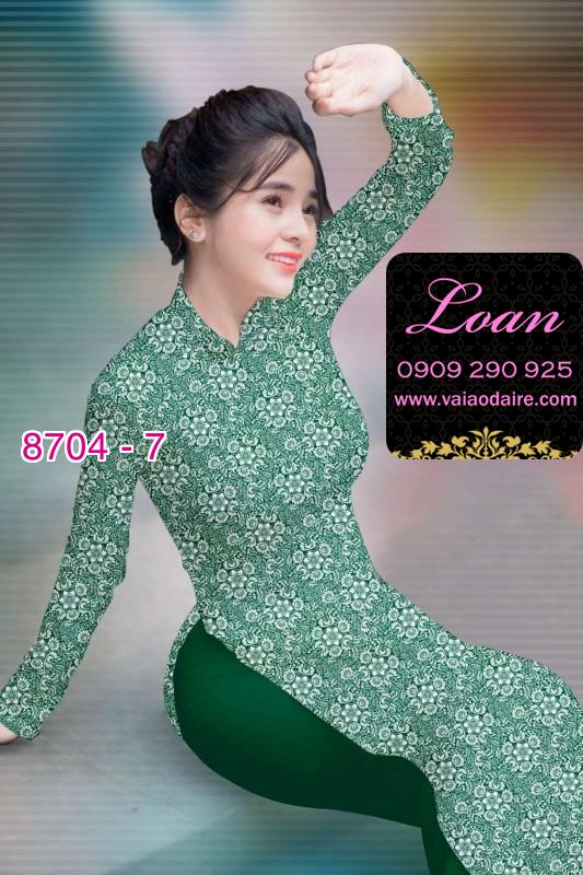 Vải áo dài hoa nhí