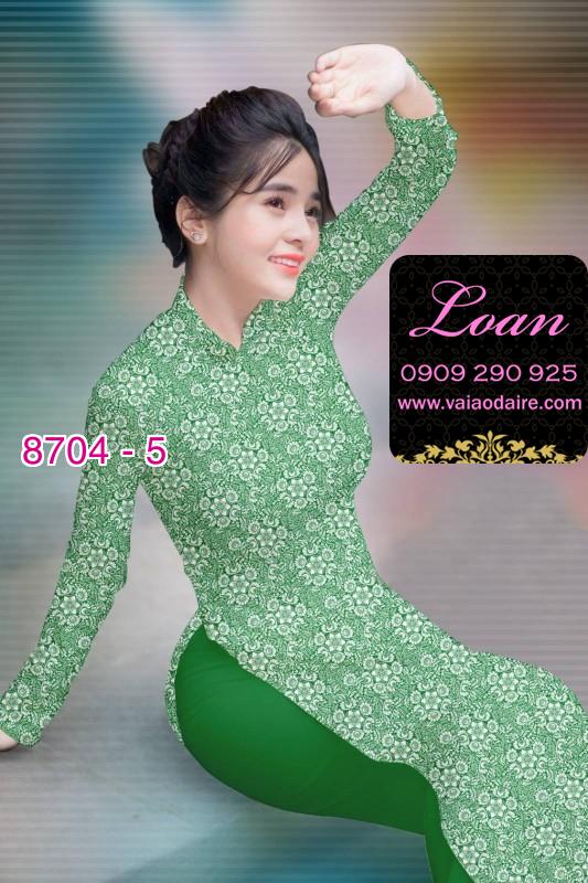 Vải áo dài hoa nhí