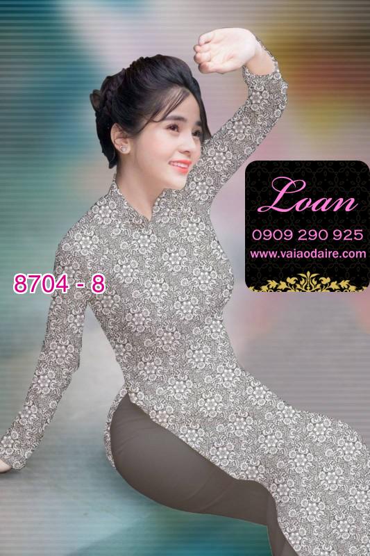 Vải áo dài hoa nhí