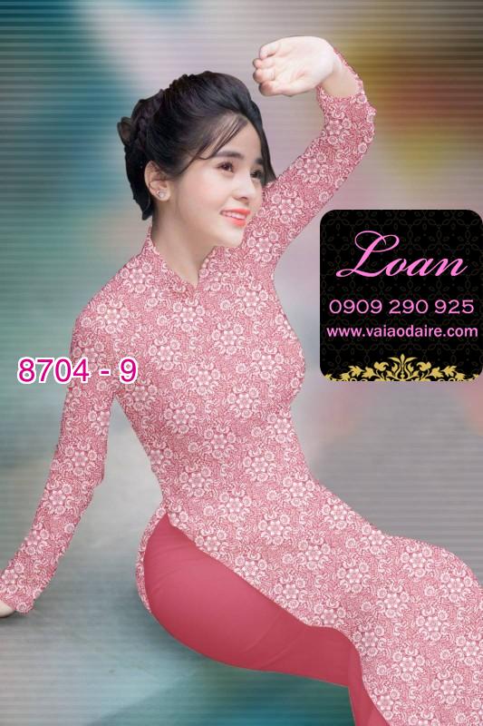 Vải áo dài hoa nhí