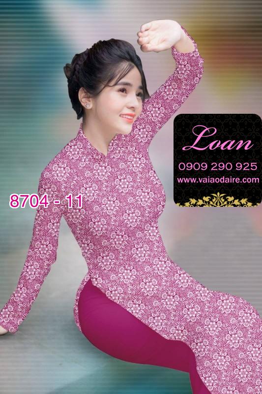 Vải áo dài hoa nhí
