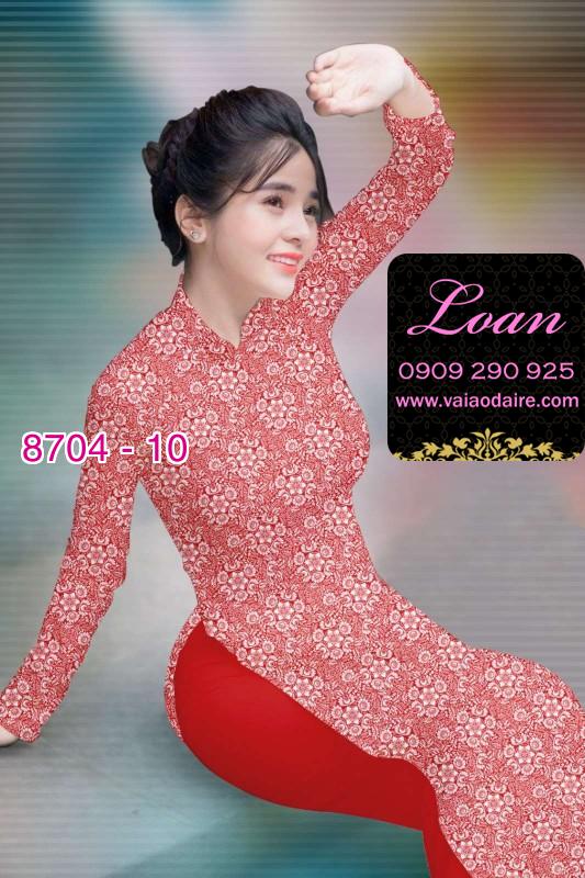 Vải áo dài hoa nhí