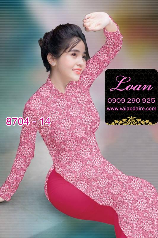 Vải áo dài hoa nhí