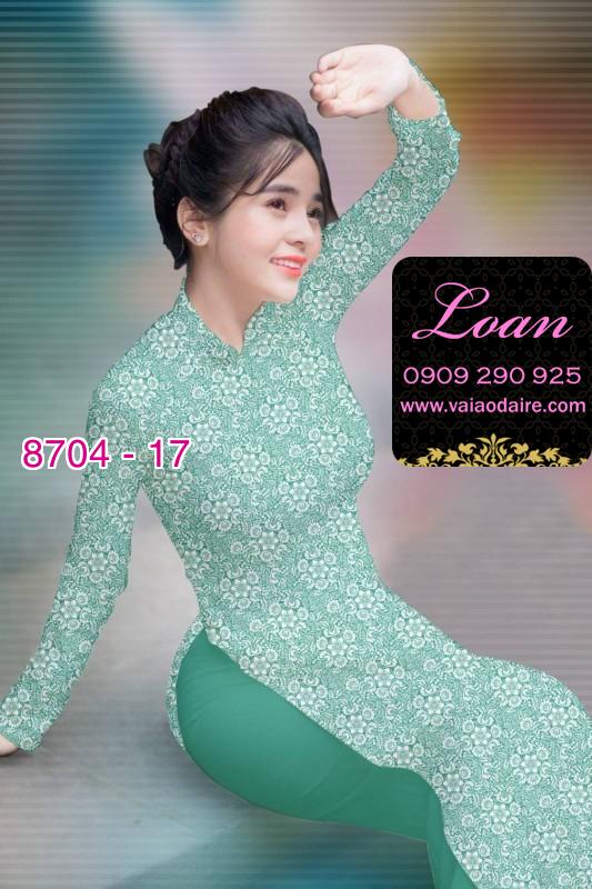 Vải áo dài hoa nhí