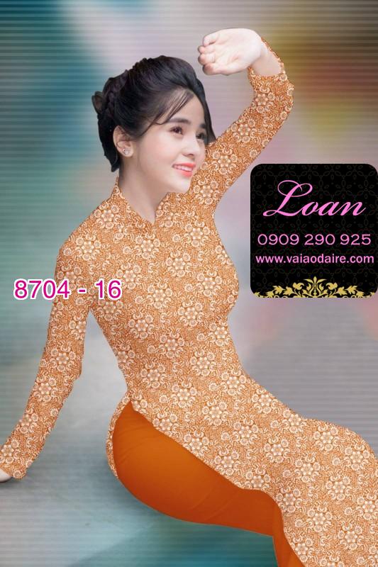 Vải áo dài hoa nhí