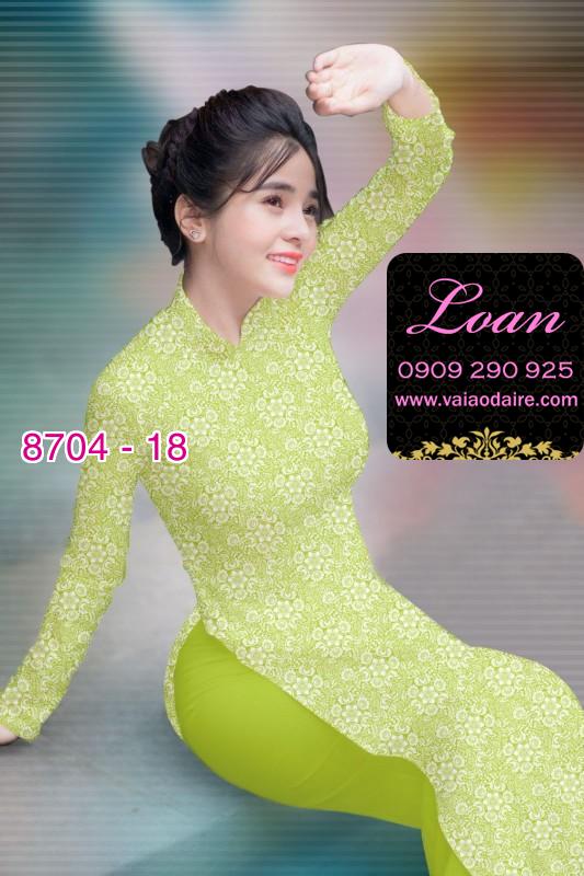 Vải áo dài hoa nhí