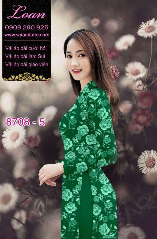 Vải áo dài hoa nhí