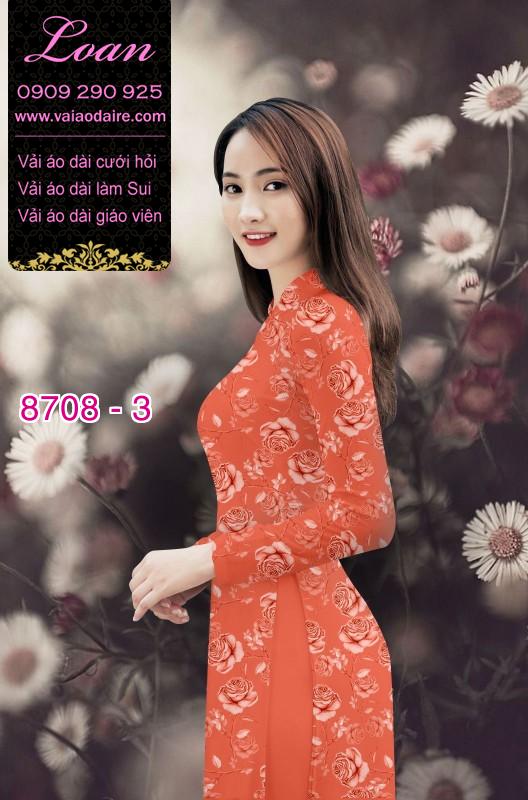 Vải áo dài hoa nhí