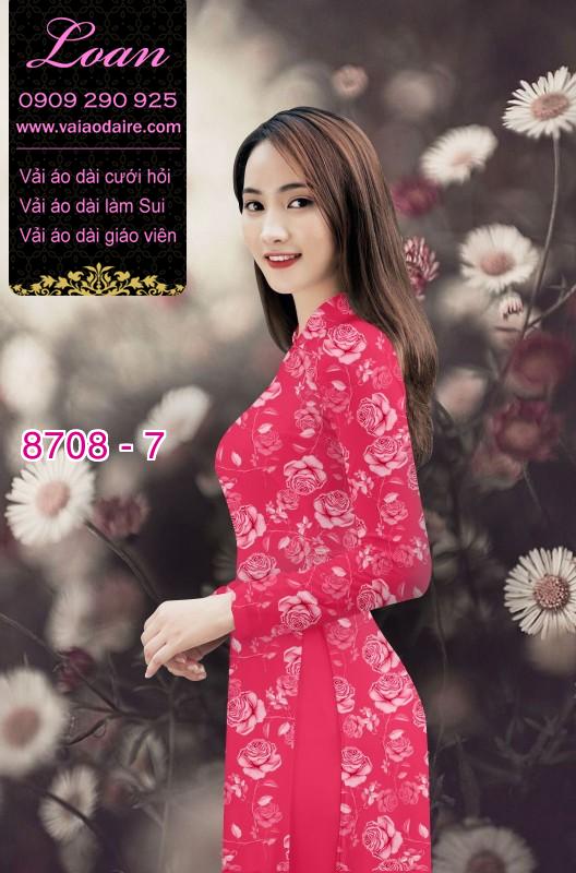 Vải áo dài hoa nhí