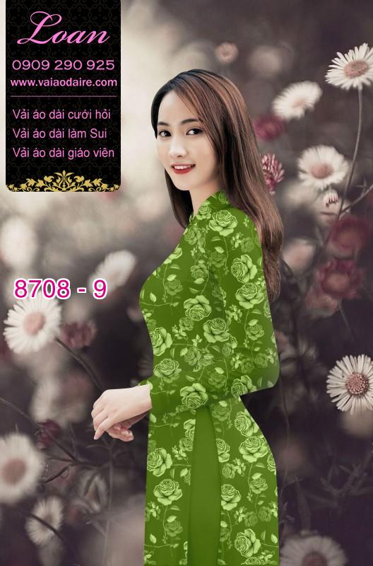 Vải áo dài hoa nhí