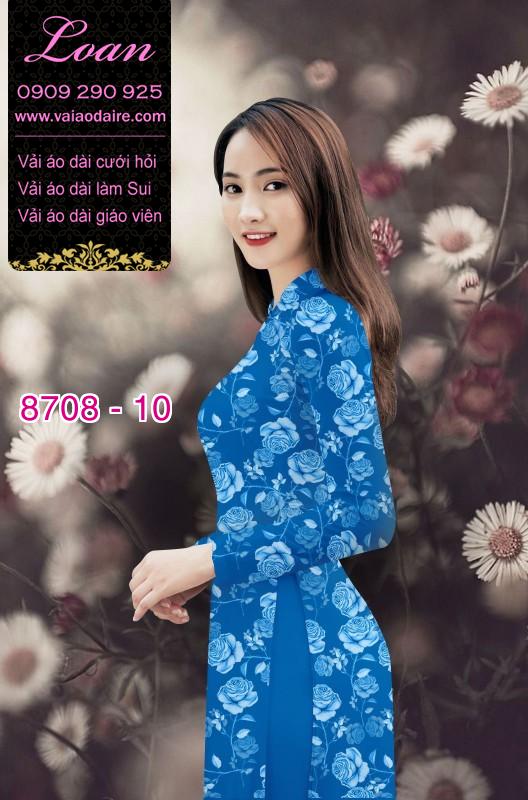 Vải áo dài hoa nhí