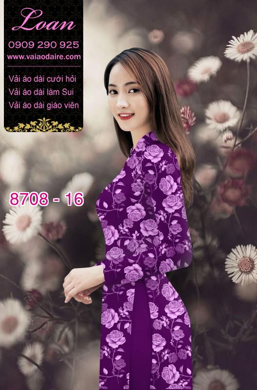 Vải áo dài hoa nhí