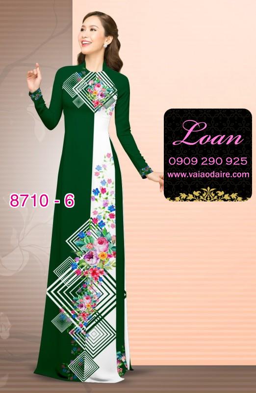 Vải áo dài hoa 3D