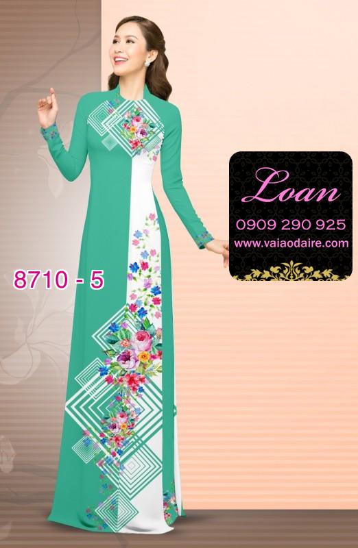 Vải áo dài hoa 3D