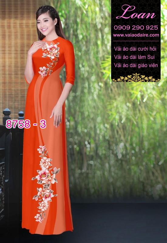 Vải áo dài hoa dây