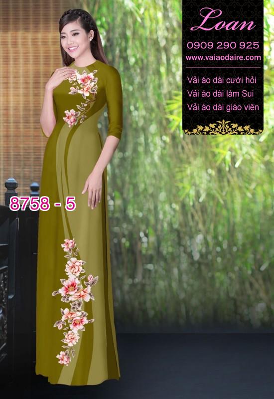 Vải áo dài hoa dây