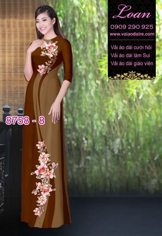 Vải áo dài hoa dây