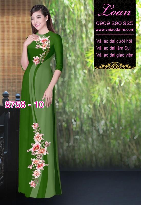 Vải áo dài hoa dây