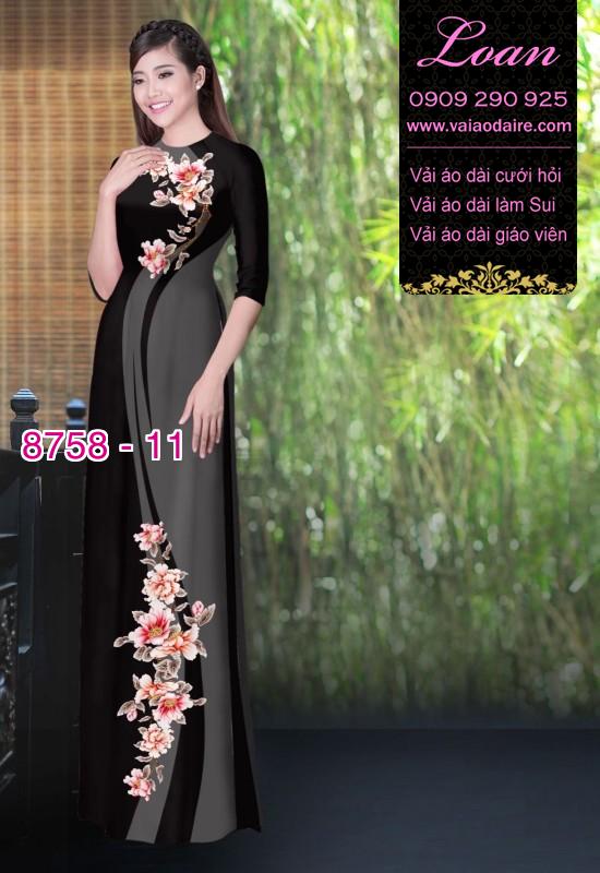 Vải áo dài hoa dây