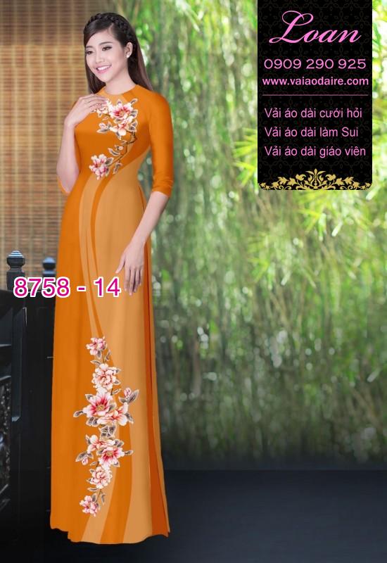 Vải áo dài hoa dây