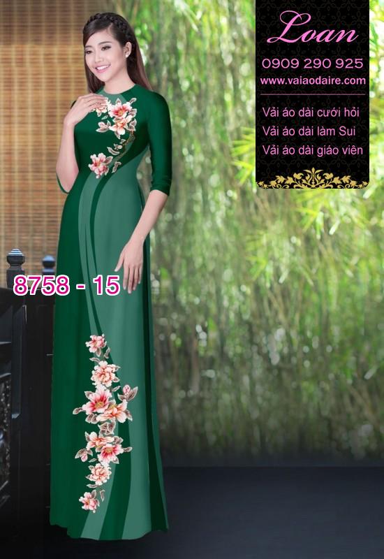 Vải áo dài hoa dây