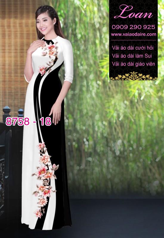 Vải áo dài hoa dây