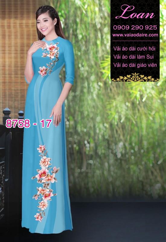 Vải áo dài hoa dây