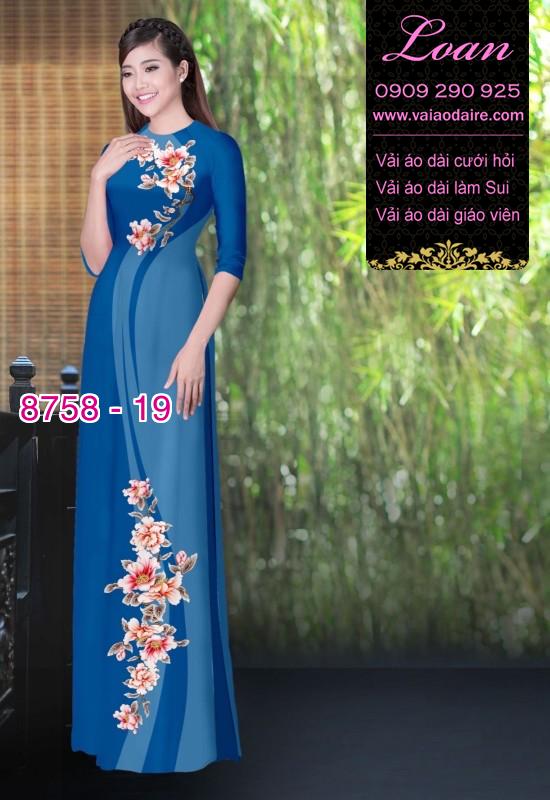 Vải áo dài hoa dây