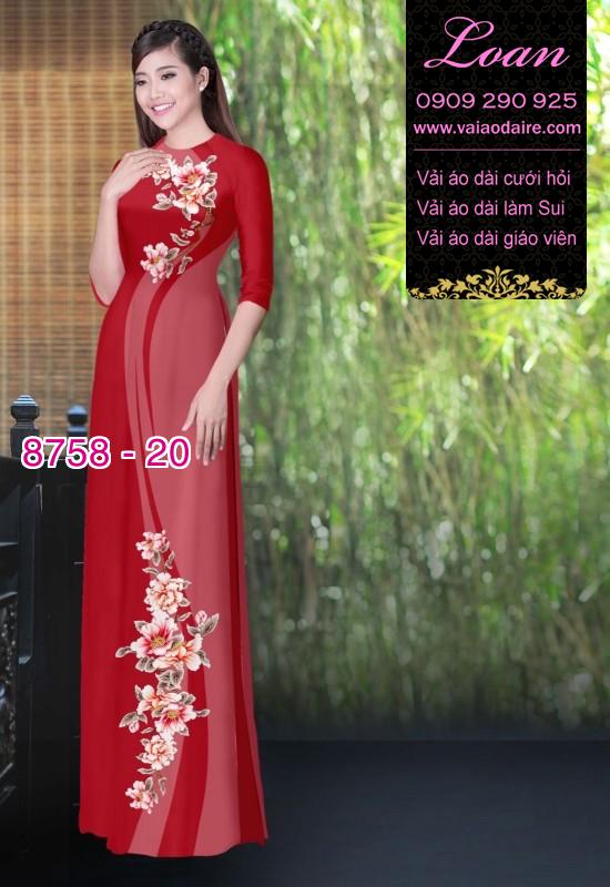 Vải áo dài hoa dây