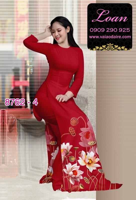 Vải áo dài hoa Sen Vải áo dài hoa Sen