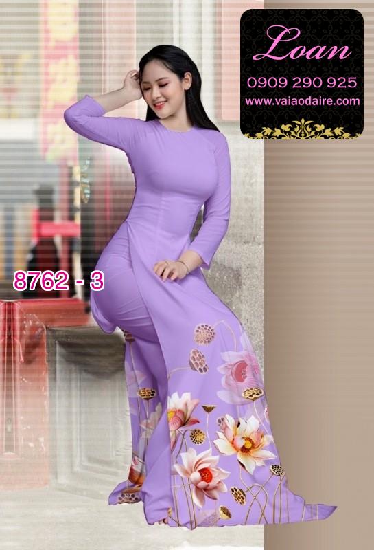 Vải áo dài hoa Sen Vải áo dài hoa Sen