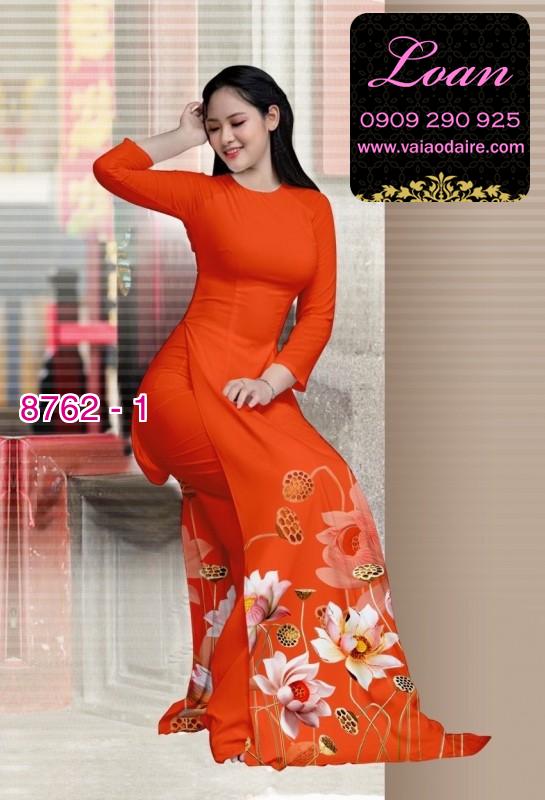 Vải áo dài hoa Sen