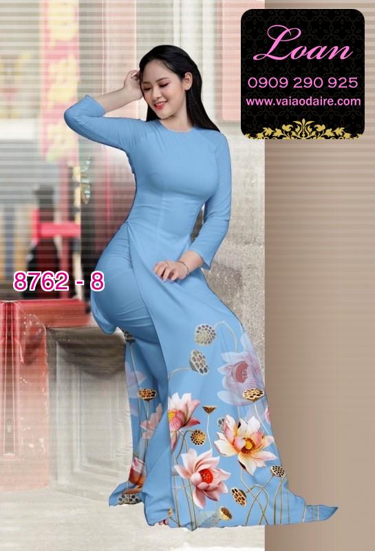 Vải áo dài hoa Sen Vải áo dài hoa Sen